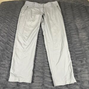 Adidas Golf Womens Size 10 Light Gray Performance‎ Straight Leg Pants AN844